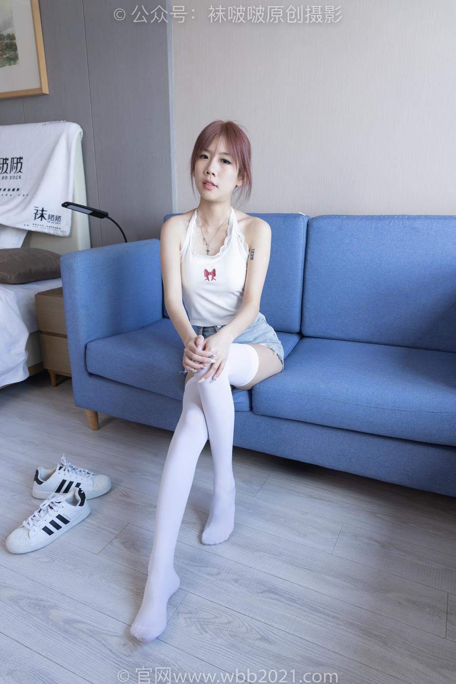 图片[43]-[BoBoSocks袜啵啵]NO.264 果冻-高跟鞋、贝壳头板鞋、黑丝大腿袜、白丝大腿袜[180P] – 速更版-美库