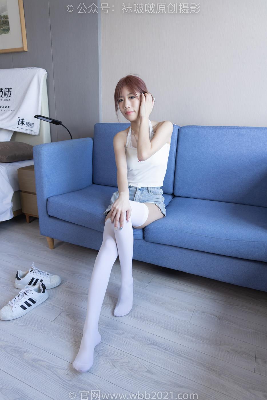 图片[44]-[BoBoSocks袜啵啵]NO.264 果冻-高跟鞋、贝壳头板鞋、黑丝大腿袜、白丝大腿袜[180P] – 速更版-美库