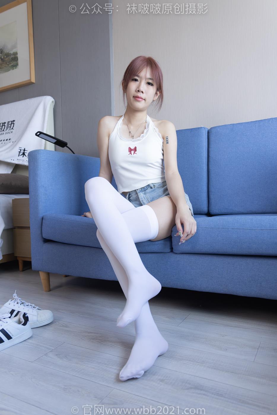 图片[45]-[BoBoSocks袜啵啵]NO.264 果冻-高跟鞋、贝壳头板鞋、黑丝大腿袜、白丝大腿袜[180P] – 速更版-美库