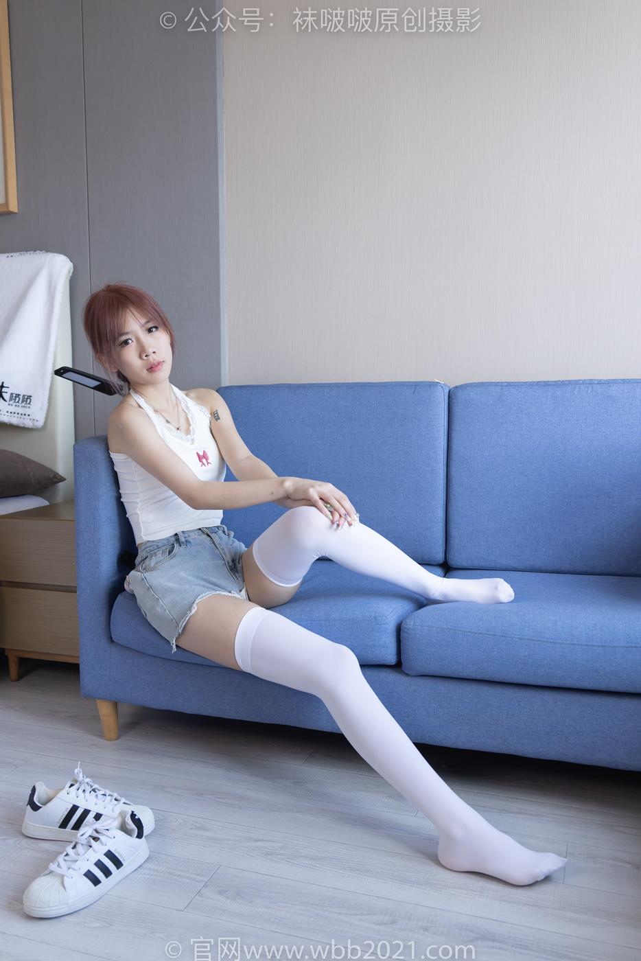 图片[56]-[BoBoSocks袜啵啵]NO.264 果冻-高跟鞋、贝壳头板鞋、黑丝大腿袜、白丝大腿袜[180P] – 速更版-美库