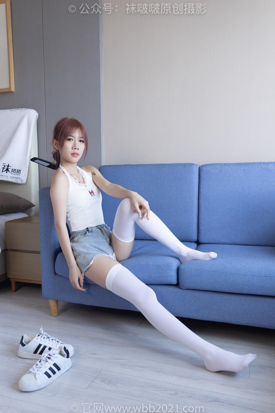 图片[57]-[BoBoSocks袜啵啵]NO.264 果冻-高跟鞋、贝壳头板鞋、黑丝大腿袜、白丝大腿袜[180P] – 速更版-美库