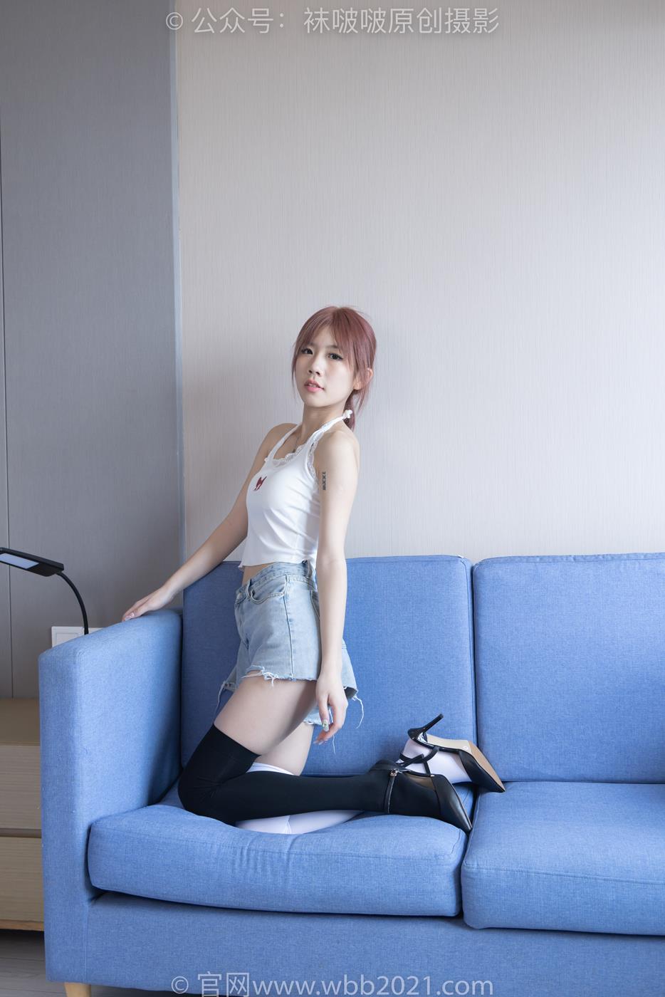 图片[95]-[BoBoSocks袜啵啵]NO.264 果冻-高跟鞋、贝壳头板鞋、黑丝大腿袜、白丝大腿袜[180P] – 速更版-美库