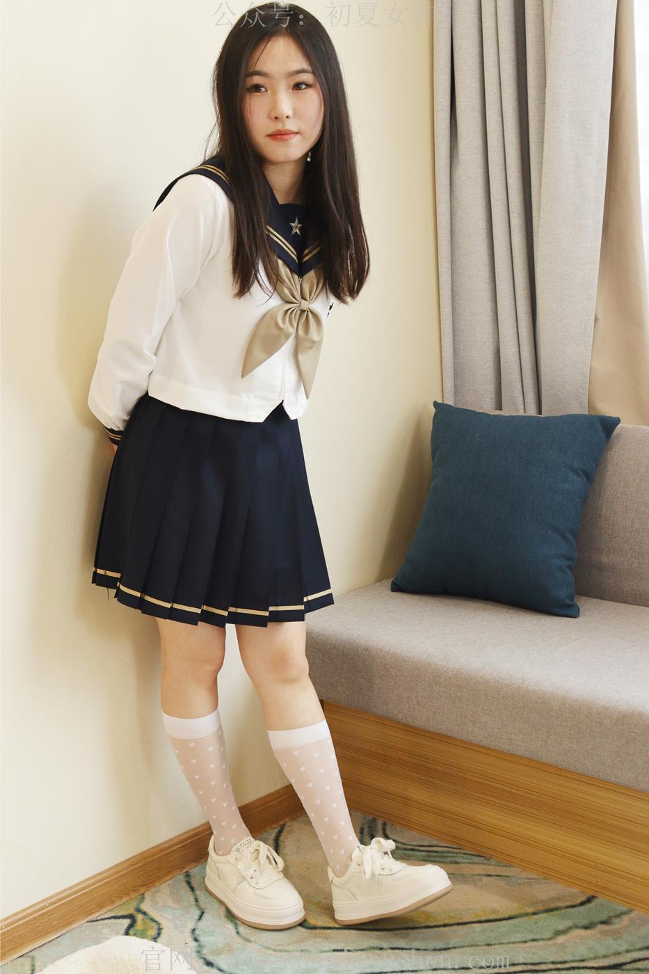 图片[120]-初夏女神 NO.017 水吉 M码水手服搭配37码运动鞋[122P] – 速更版-美库