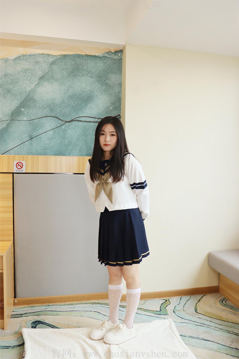 图片[123]-初夏女神 NO.017 水吉 M码水手服搭配37码运动鞋[122P] – 速更版-美库