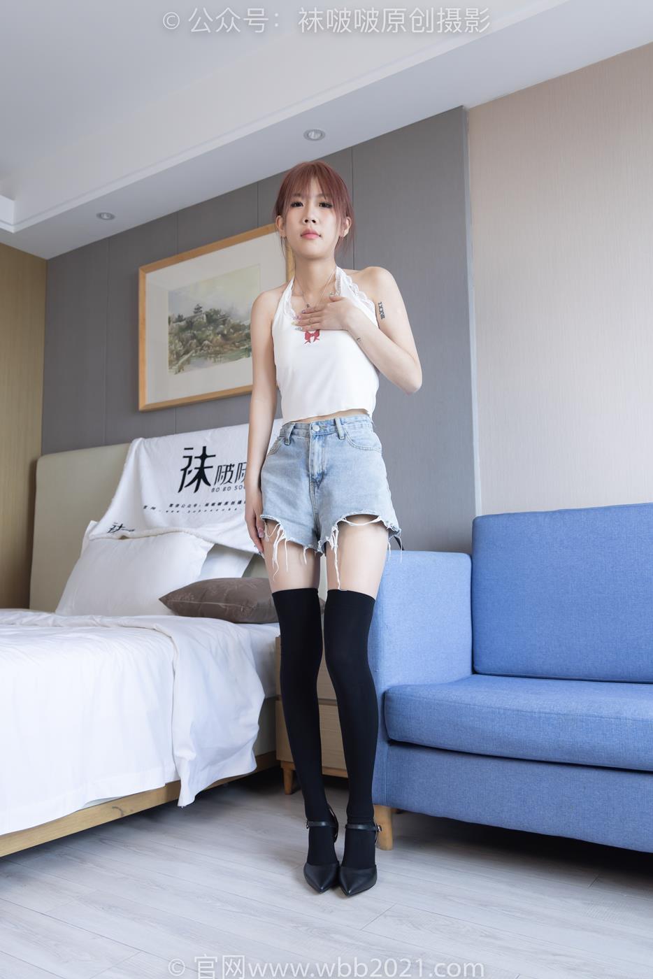 图片[108]-[BoBoSocks袜啵啵]NO.264 果冻-高跟鞋、贝壳头板鞋、黑丝大腿袜、白丝大腿袜[180P] – 速更版-美库