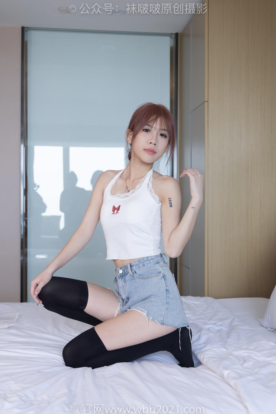 图片[155]-[BoBoSocks袜啵啵]NO.264 果冻-高跟鞋、贝壳头板鞋、黑丝大腿袜、白丝大腿袜[180P] – 速更版-美库