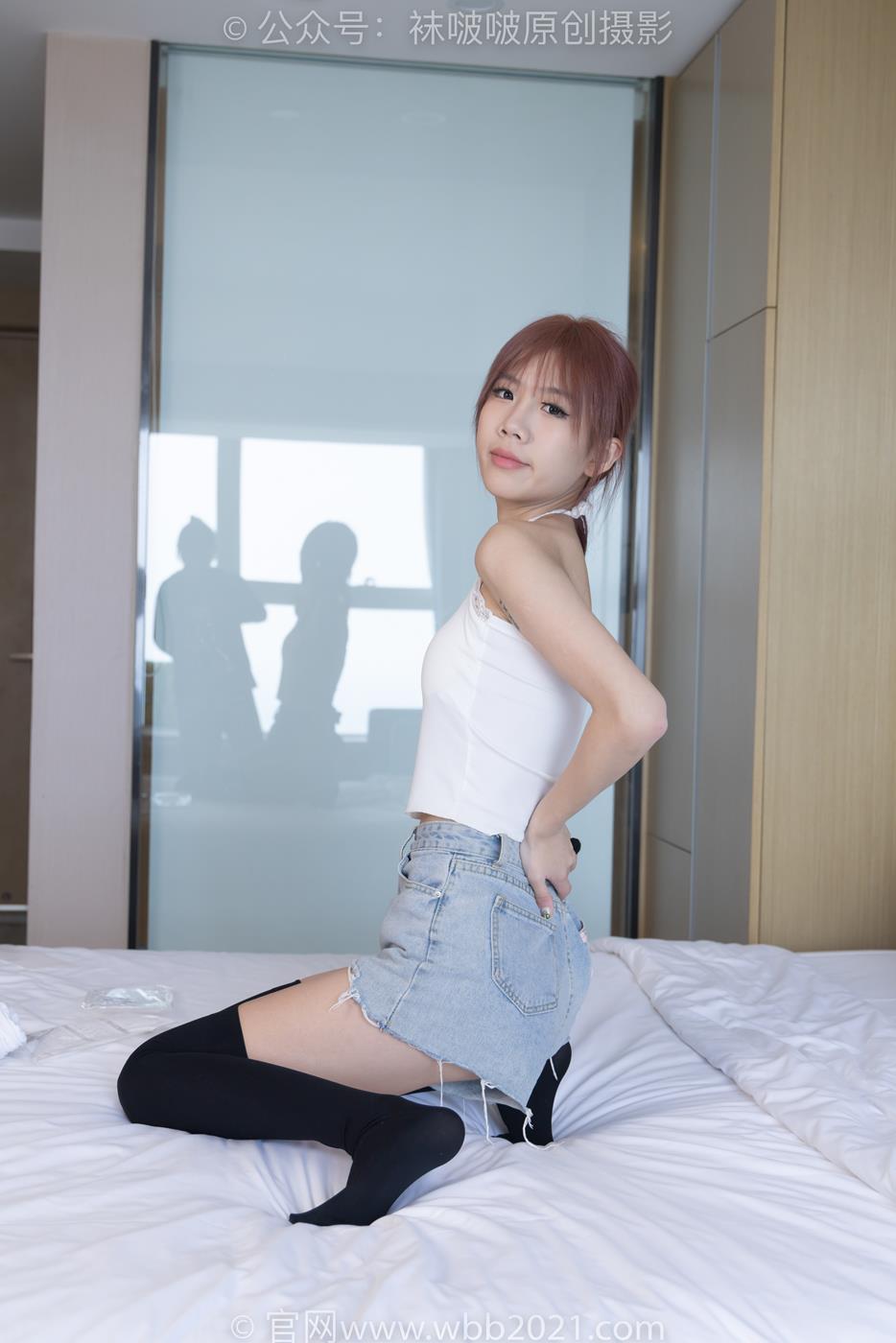 图片[159]-[BoBoSocks袜啵啵]NO.264 果冻-高跟鞋、贝壳头板鞋、黑丝大腿袜、白丝大腿袜[180P] – 速更版-美库