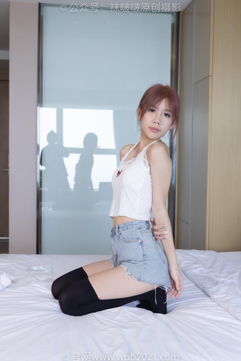 图片[160]-[BoBoSocks袜啵啵]NO.264 果冻-高跟鞋、贝壳头板鞋、黑丝大腿袜、白丝大腿袜[180P] – 速更版-美库