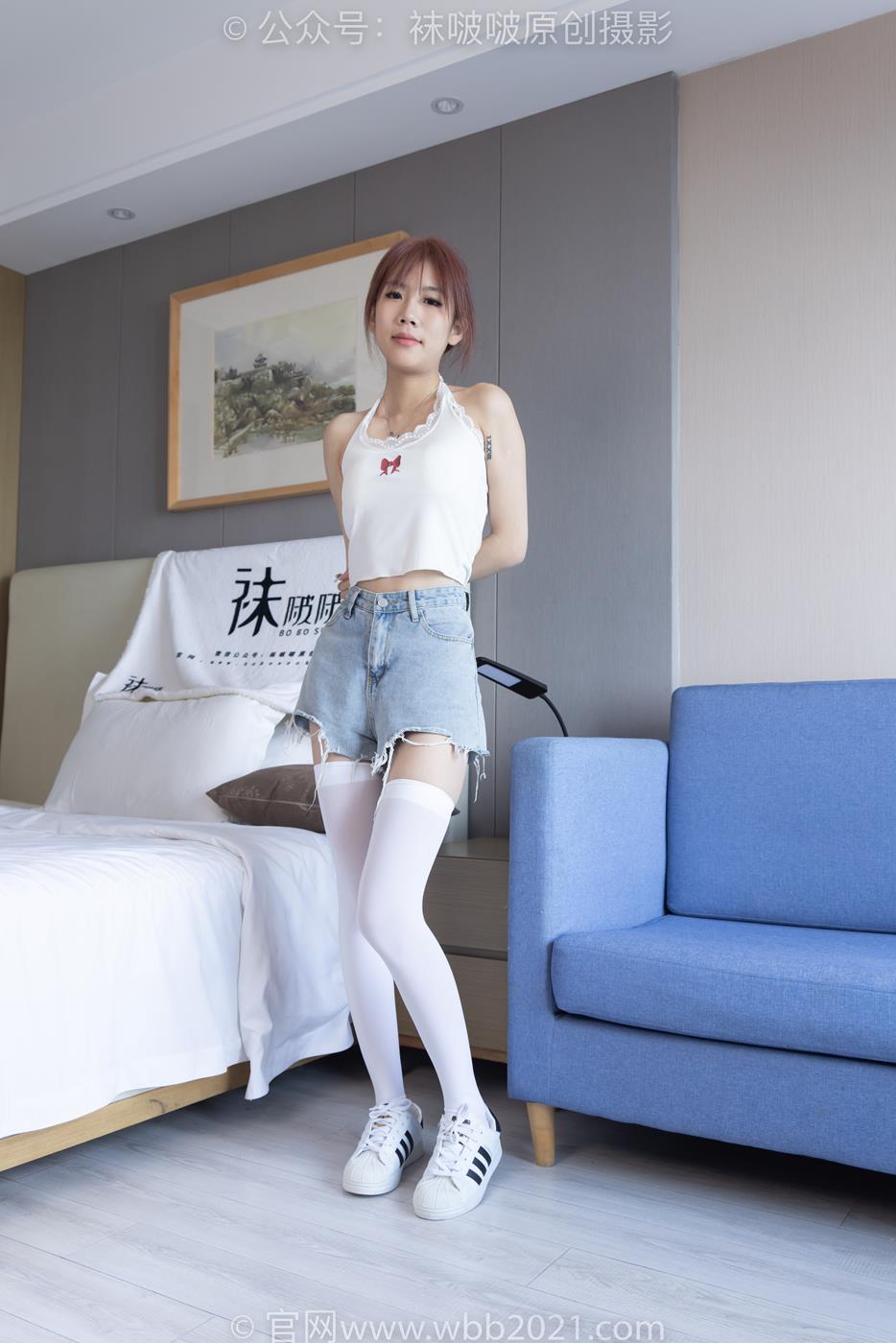 图片[180]-[BoBoSocks袜啵啵]NO.264 果冻-高跟鞋、贝壳头板鞋、黑丝大腿袜、白丝大腿袜[180P] – 速更版-美库