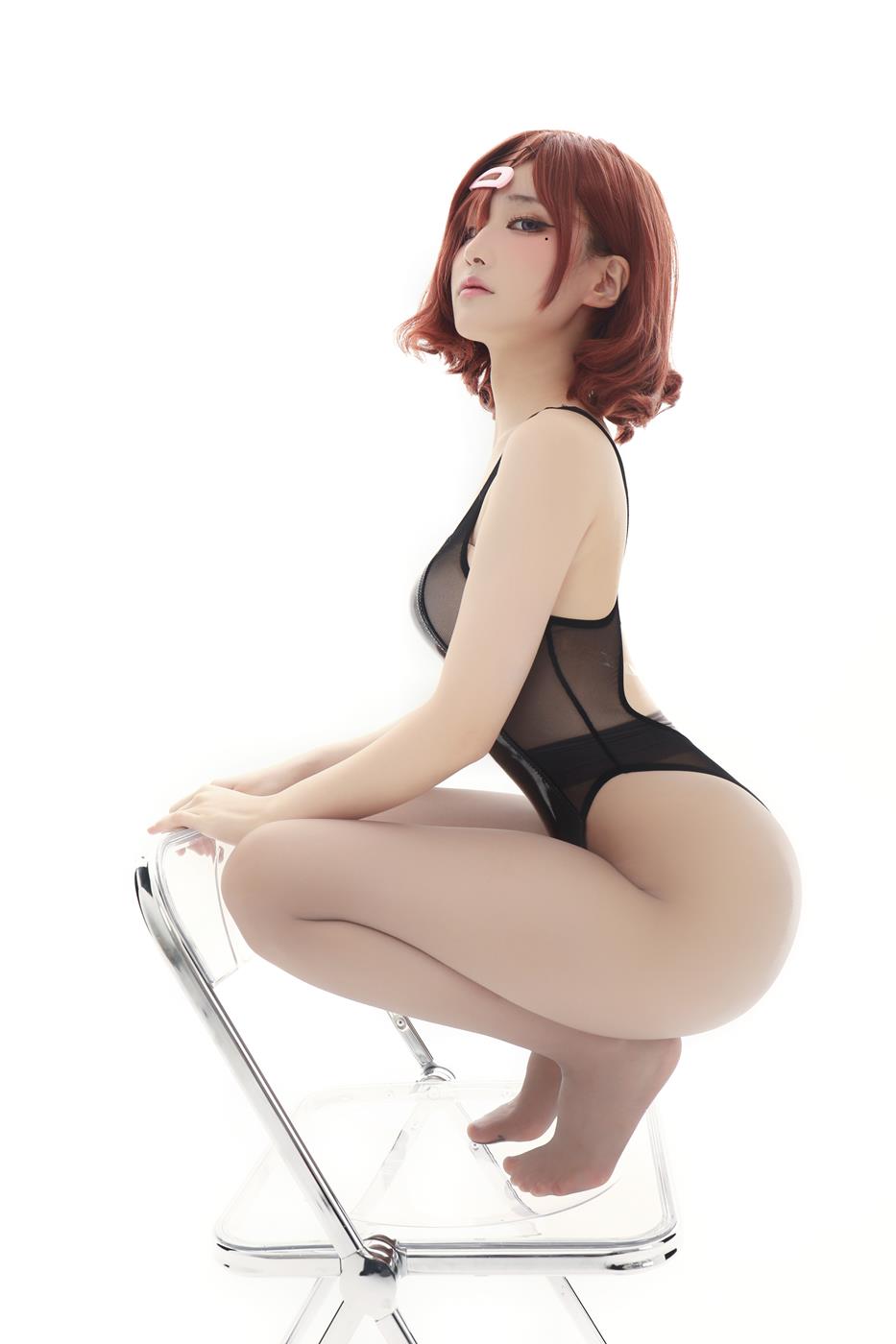 图片[11]-网紅Coser@幼爱 竟泳无衬衫灰丝 [26P] – 速更版-美库