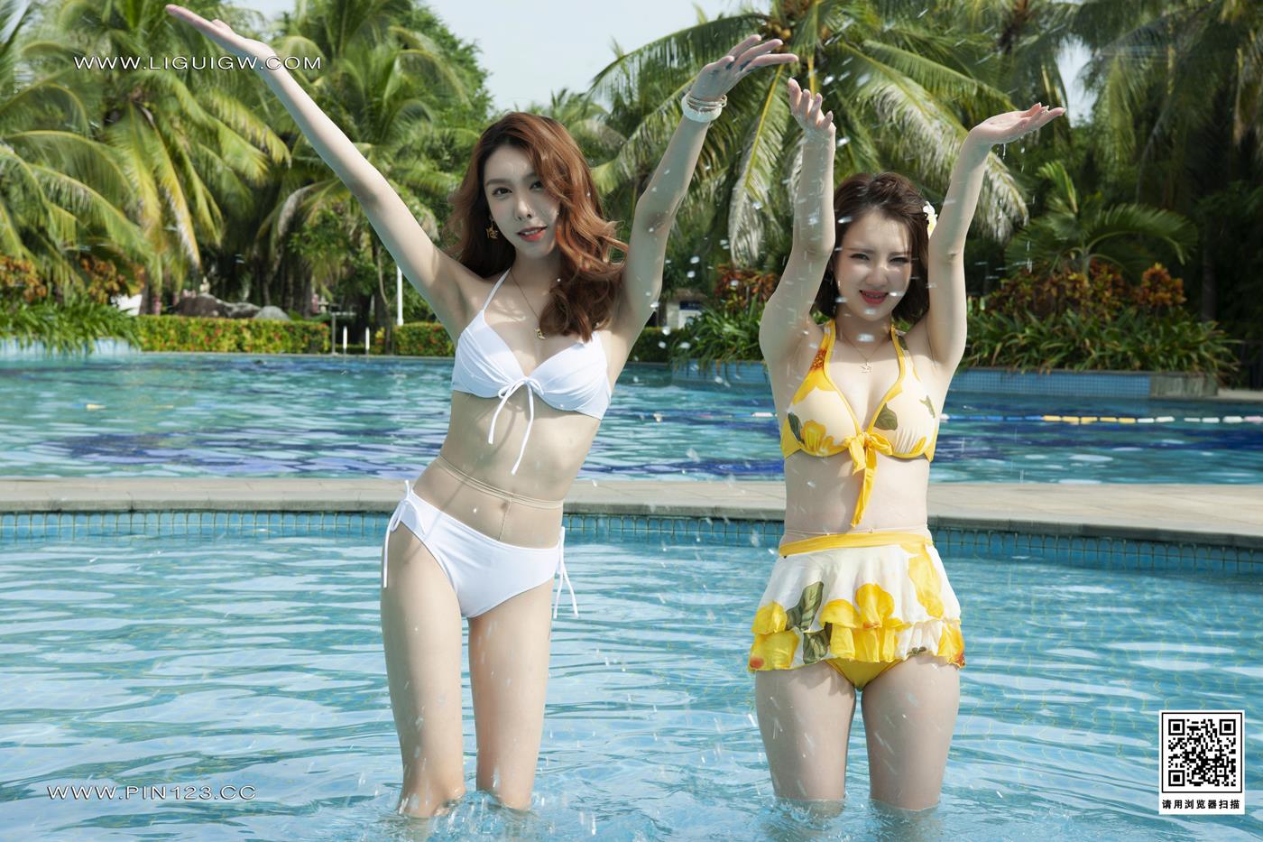 图片[20]-[Ligui丽柜]2023.09.04 双生花 浪漫假日 兔子＆妖妖[58+1P] – 速更版-美库