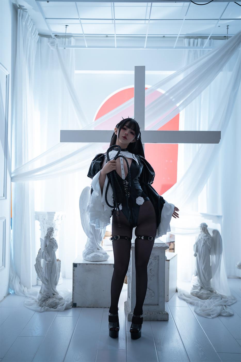 图片[35]-桜井宁宁 – 皮衣修女[45P] – 速更版-美库