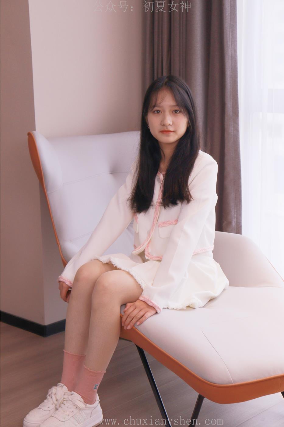 图片[18]-初夏女神 NO.020 沙沙 S码粉白色套搭配小白鞋[104P] – 速更版-美库