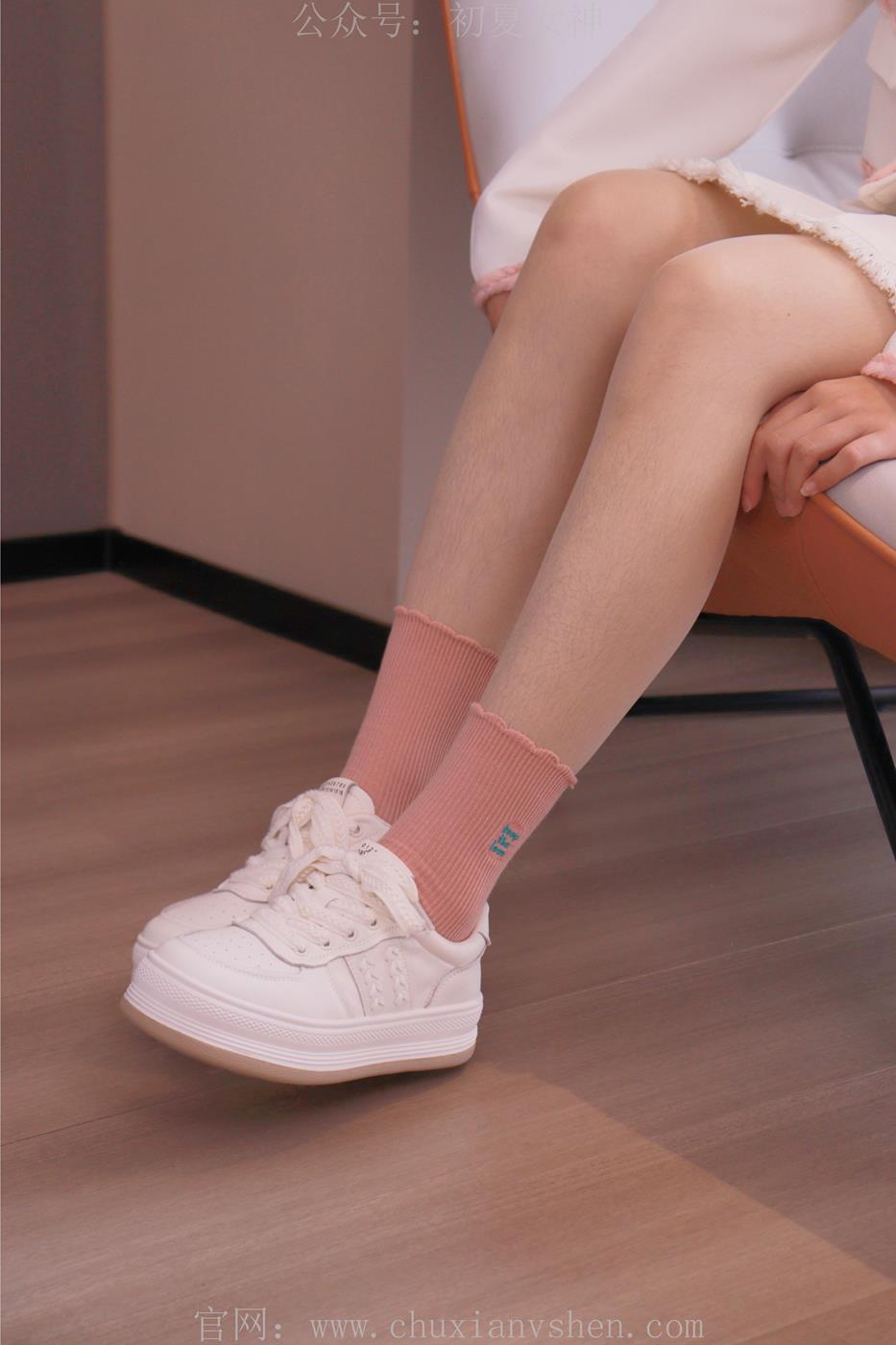 图片[19]-初夏女神 NO.020 沙沙 S码粉白色套搭配小白鞋[104P] – 速更版-美库