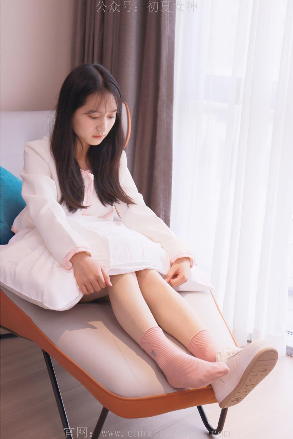 图片[24]-初夏女神 NO.020 沙沙 S码粉白色套搭配小白鞋[104P] – 速更版-美库