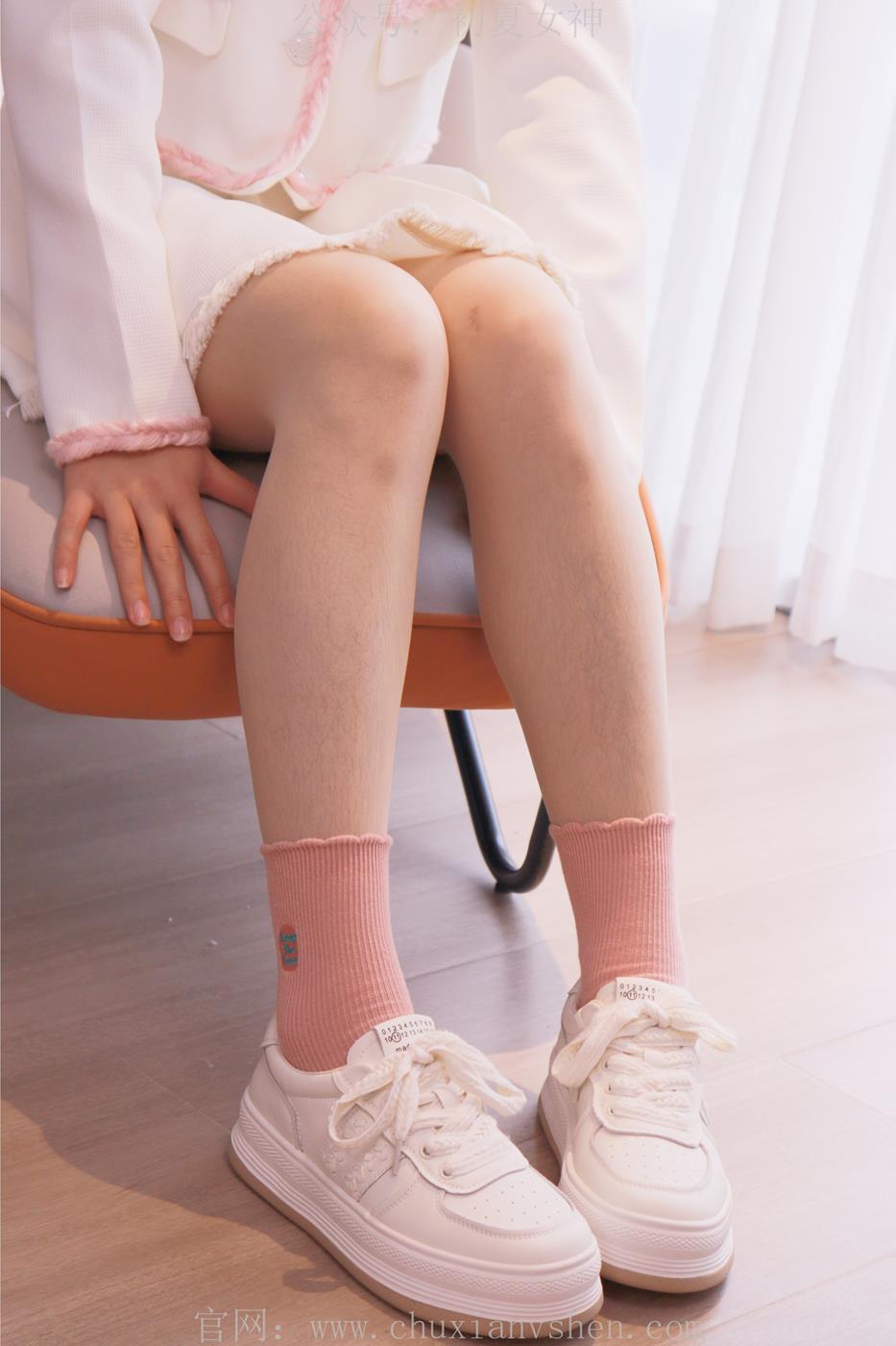 图片[39]-初夏女神 NO.020 沙沙 S码粉白色套搭配小白鞋[104P] – 速更版-美库