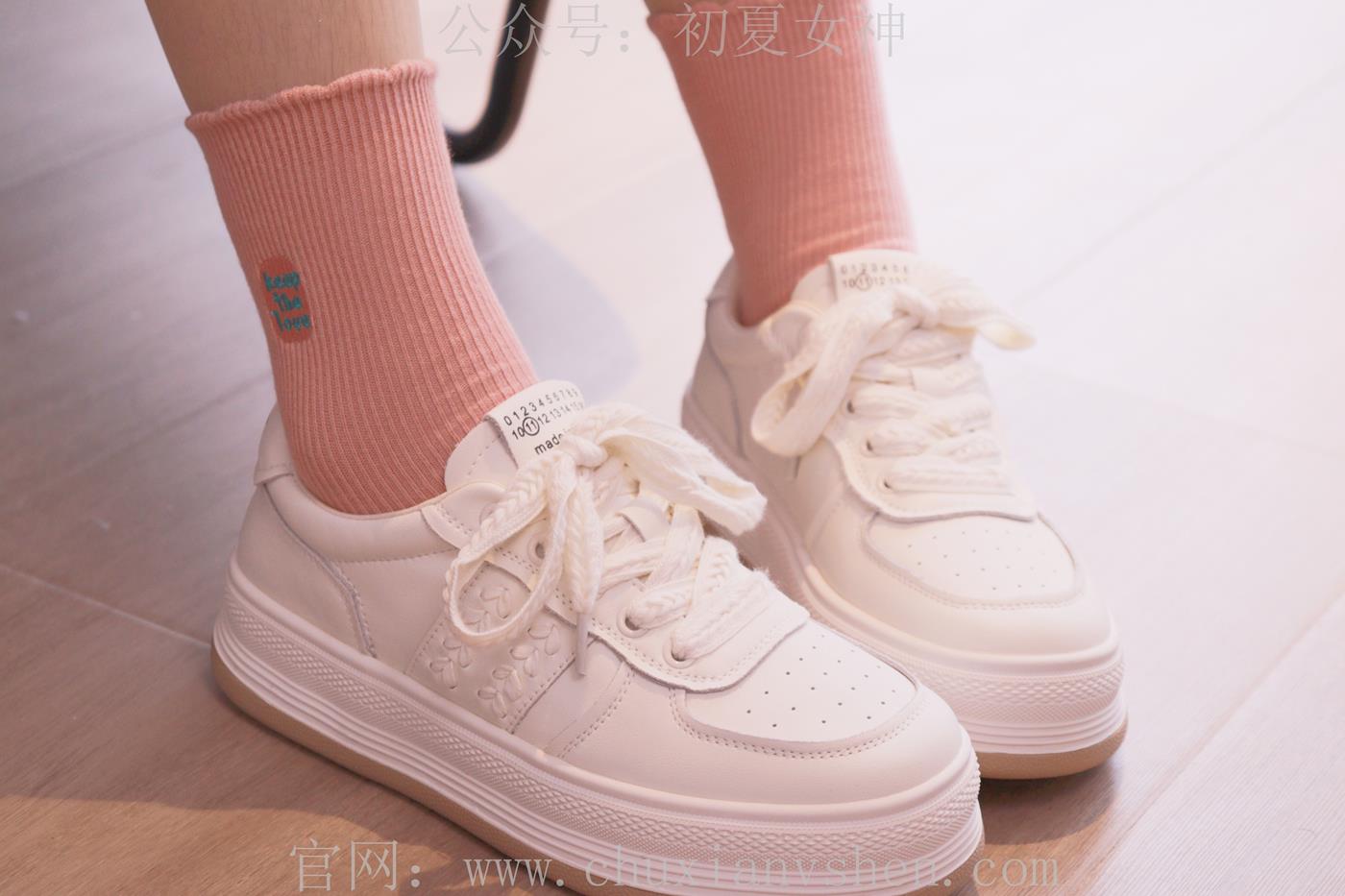 图片[42]-初夏女神 NO.020 沙沙 S码粉白色套搭配小白鞋[104P] – 速更版-美库
