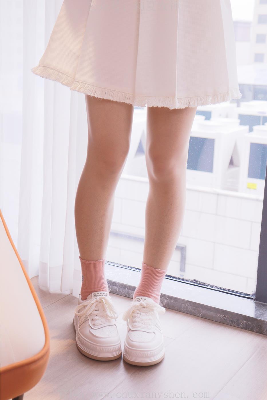 图片[58]-初夏女神 NO.020 沙沙 S码粉白色套搭配小白鞋[104P] – 速更版-美库