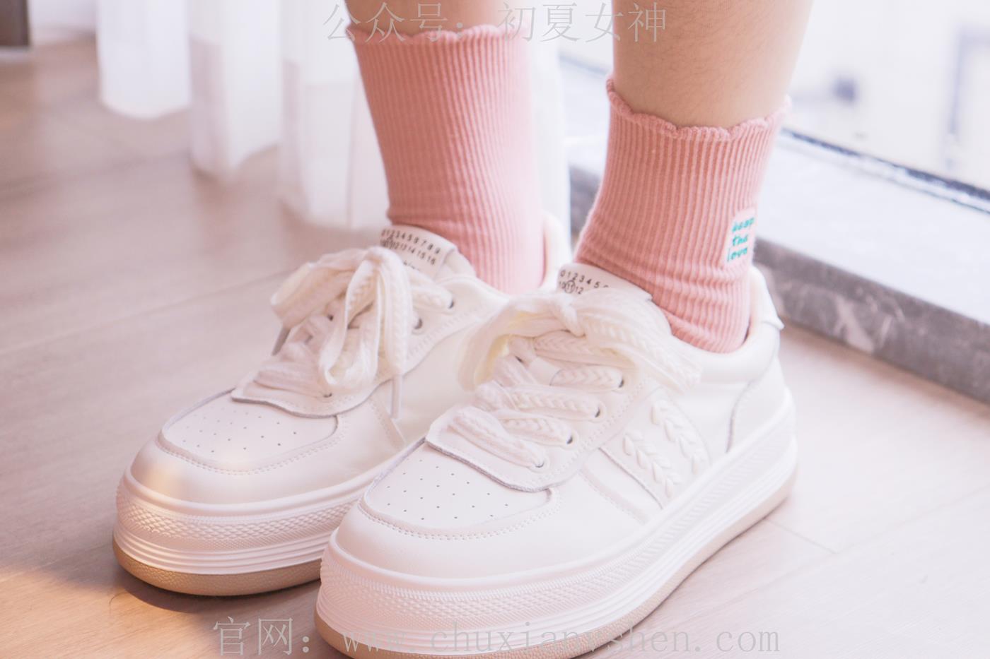 图片[60]-初夏女神 NO.020 沙沙 S码粉白色套搭配小白鞋[104P] – 速更版-美库
