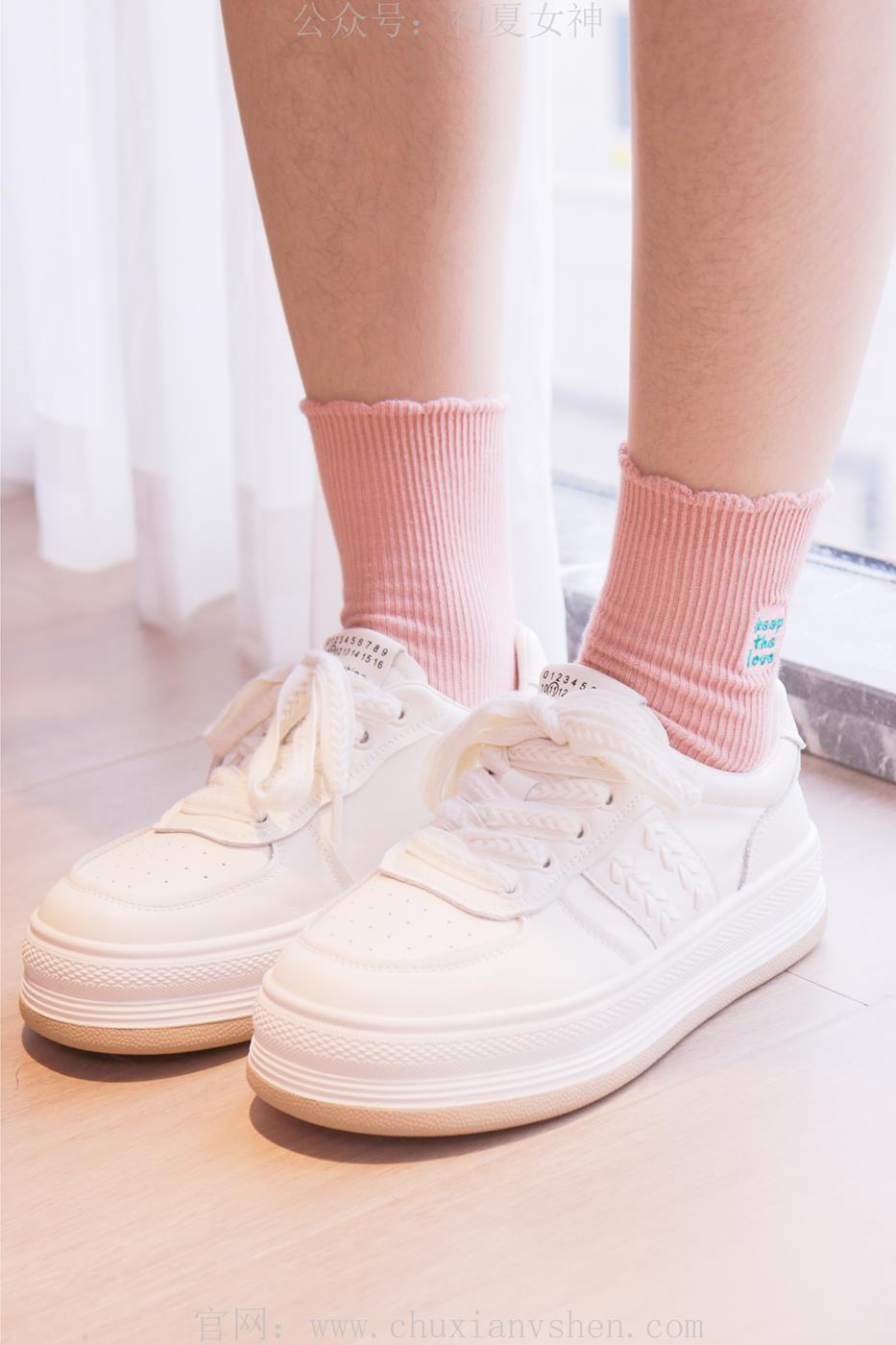 图片[61]-初夏女神 NO.020 沙沙 S码粉白色套搭配小白鞋[104P] – 速更版-美库