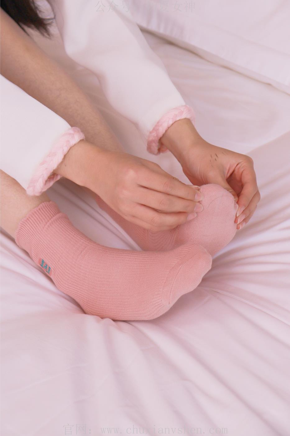 图片[62]-初夏女神 NO.020 沙沙 S码粉白色套搭配小白鞋[104P] – 速更版-美库