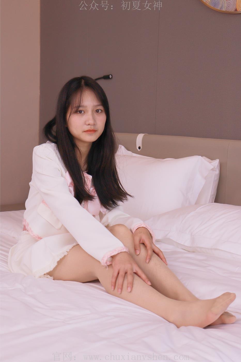 图片[73]-初夏女神 NO.020 沙沙 S码粉白色套搭配小白鞋[104P] – 速更版-美库