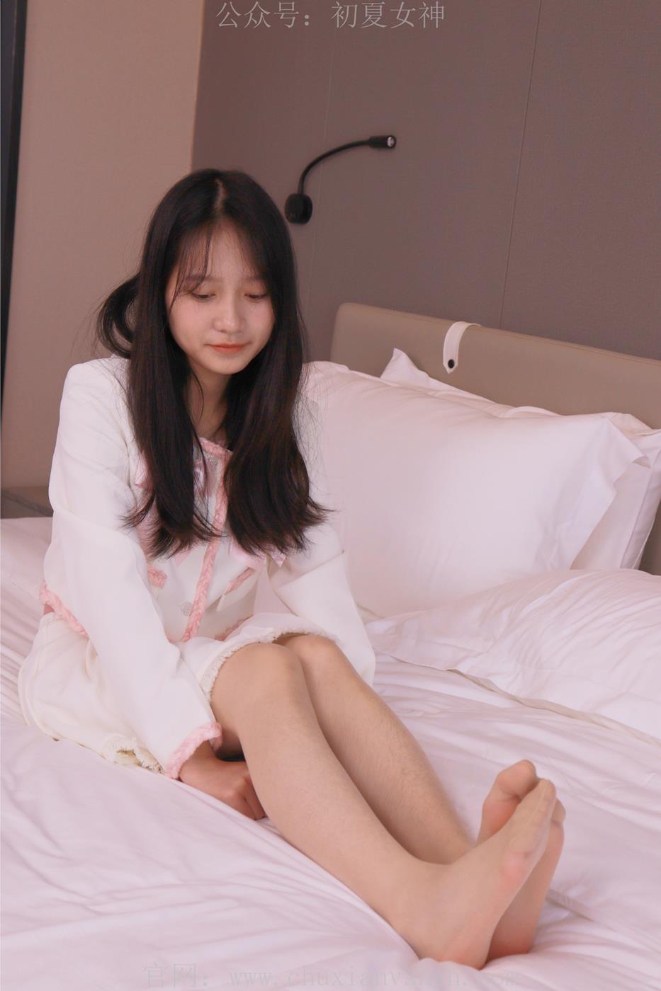 图片[74]-初夏女神 NO.020 沙沙 S码粉白色套搭配小白鞋[104P] – 速更版-美库