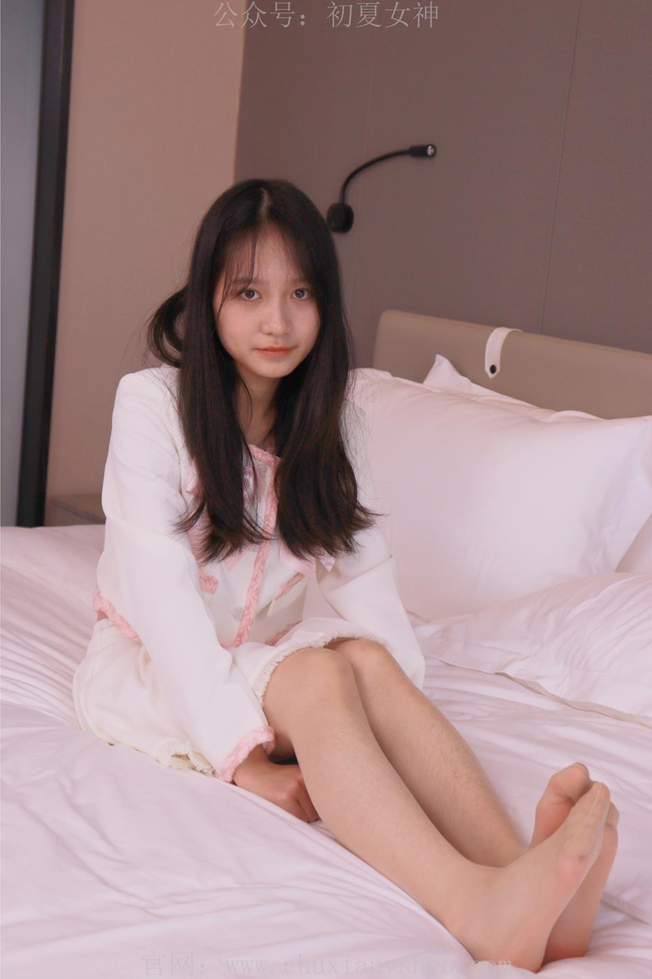 图片[75]-初夏女神 NO.020 沙沙 S码粉白色套搭配小白鞋[104P] – 速更版-美库