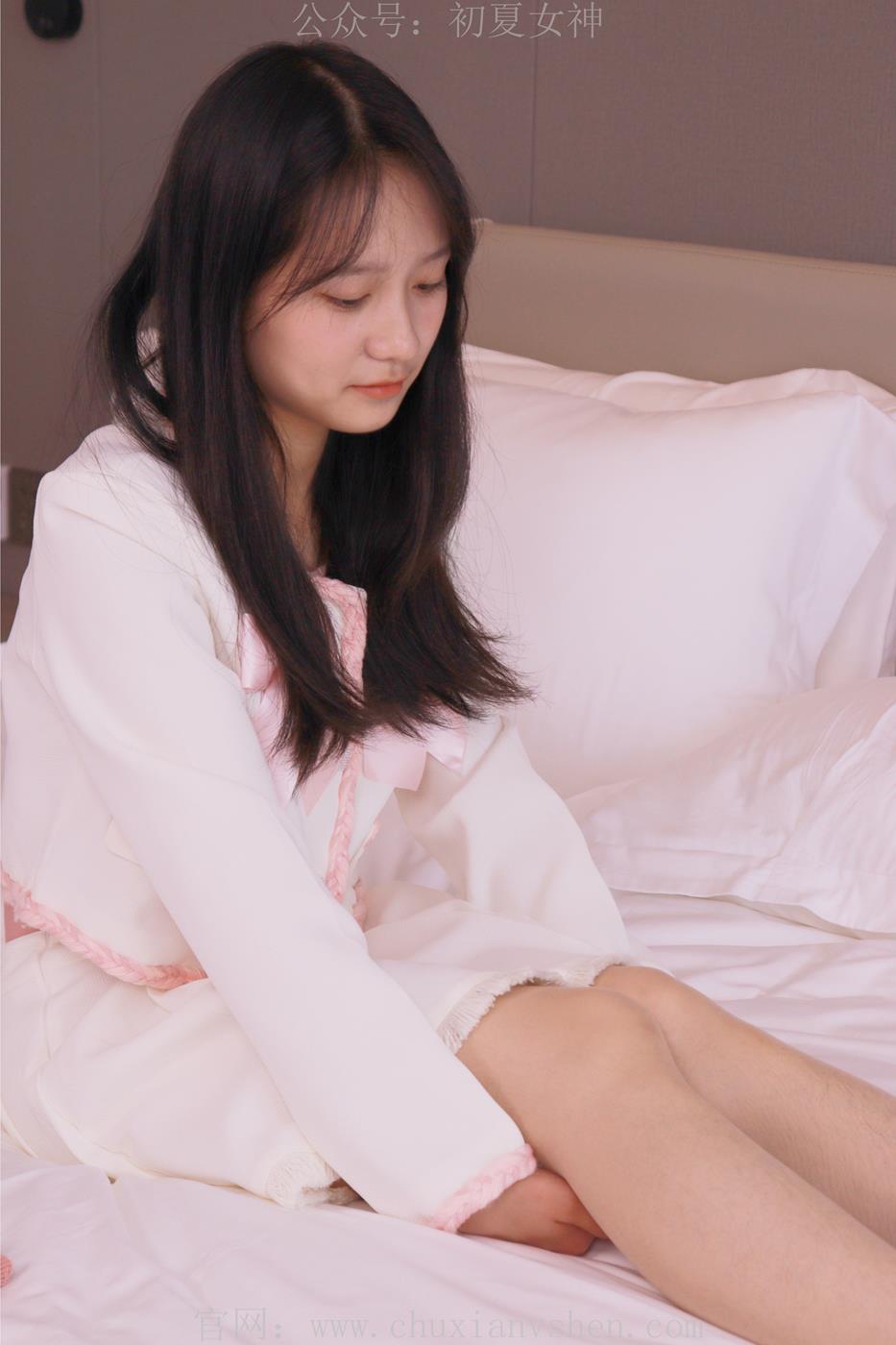 图片[81]-初夏女神 NO.020 沙沙 S码粉白色套搭配小白鞋[104P] – 速更版-美库