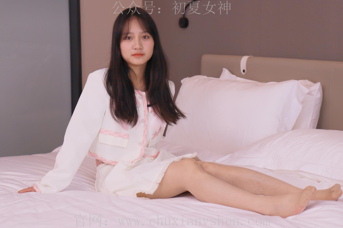 图片[83]-初夏女神 NO.020 沙沙 S码粉白色套搭配小白鞋[104P] – 速更版-美库