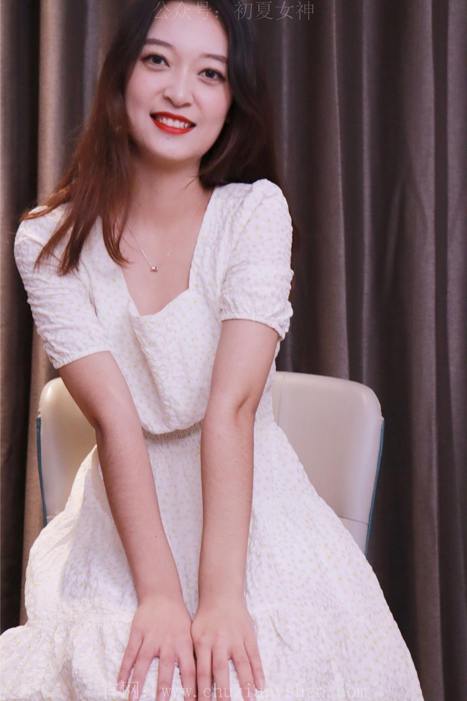 图片[15]-初夏女神 NO.022 依依 白色M码秋季连衣裙搭高跟鞋[137P] – 速更版-美库