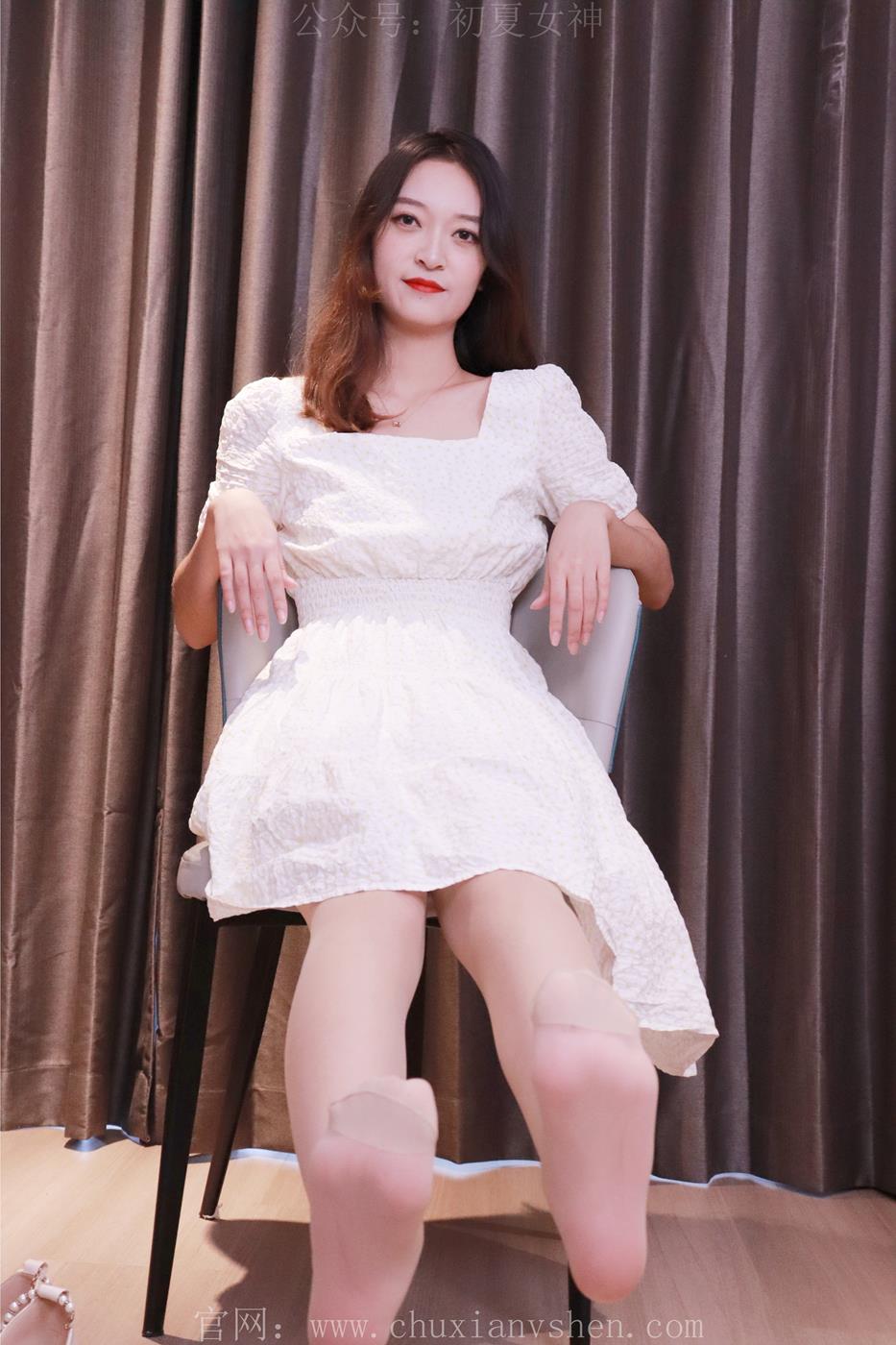 图片[37]-初夏女神 NO.022 依依 白色M码秋季连衣裙搭高跟鞋[137P] – 速更版-美库