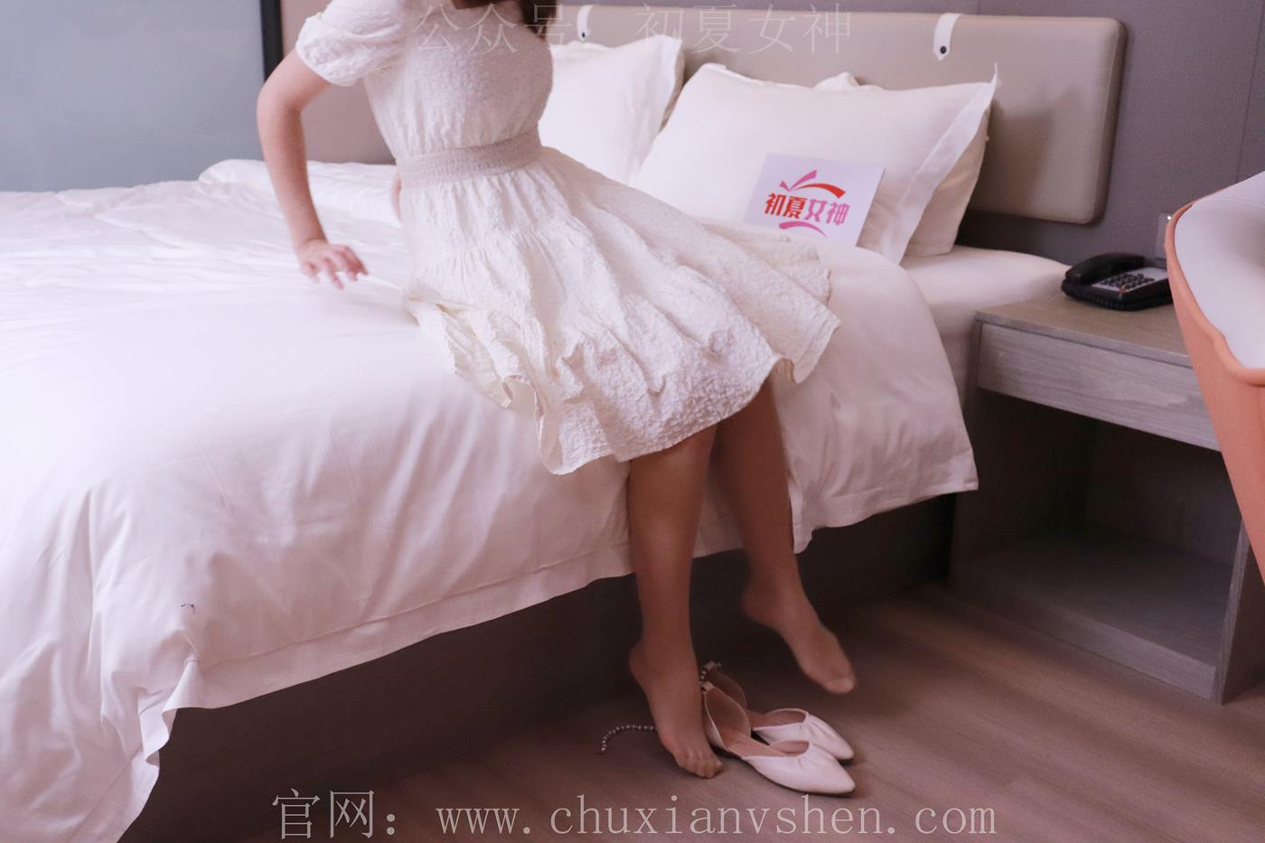 图片[54]-初夏女神 NO.022 依依 白色M码秋季连衣裙搭高跟鞋[137P] – 速更版-美库