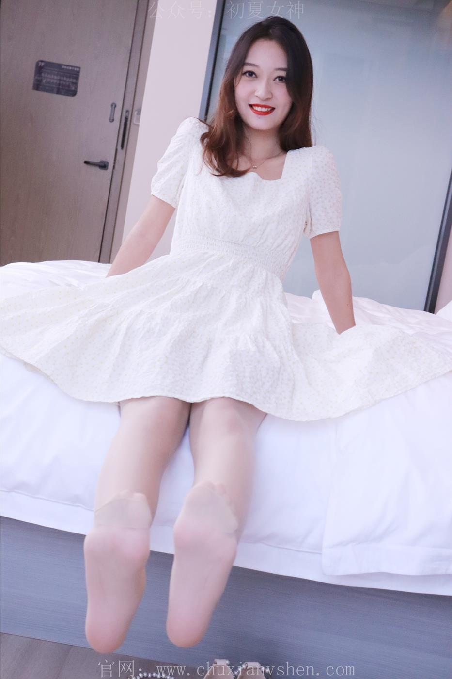 图片[65]-初夏女神 NO.022 依依 白色M码秋季连衣裙搭高跟鞋[137P] – 速更版-美库