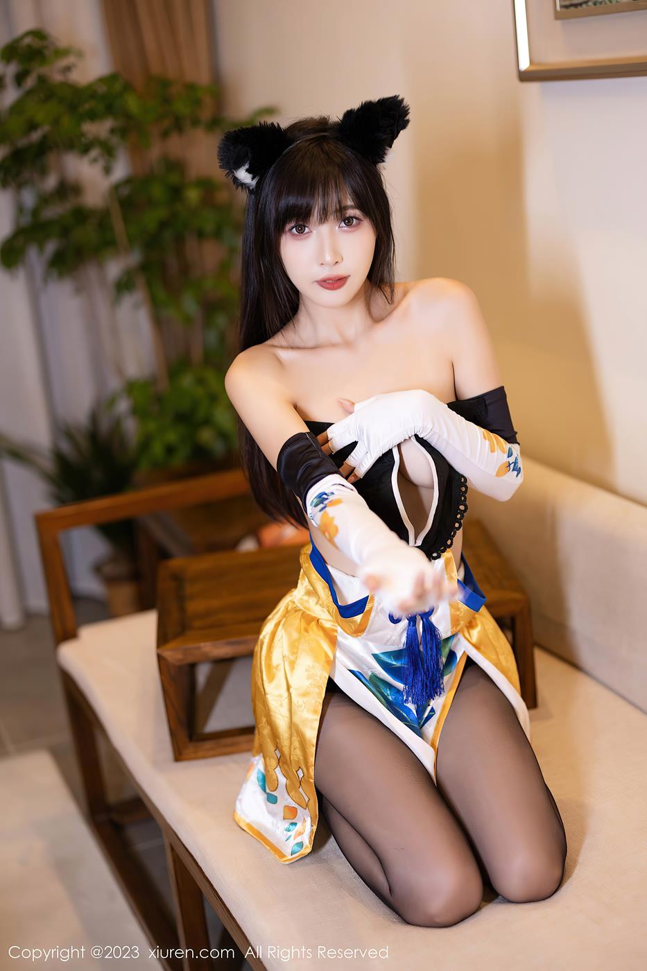 图片[26]-[Xiuren秀人网]2023.08.14 NO.7231 林星阑 可爱的猫耳与姓感黑丝 [25+1P] – 速更版-美库