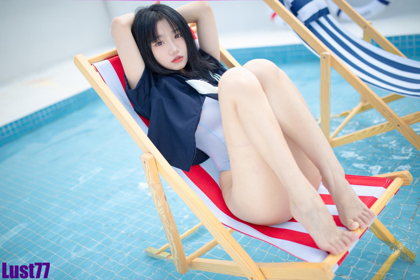 图片[17]-人气Coser@柒柒要乖哦 清凉夏日 [22P] – 速更版-美库