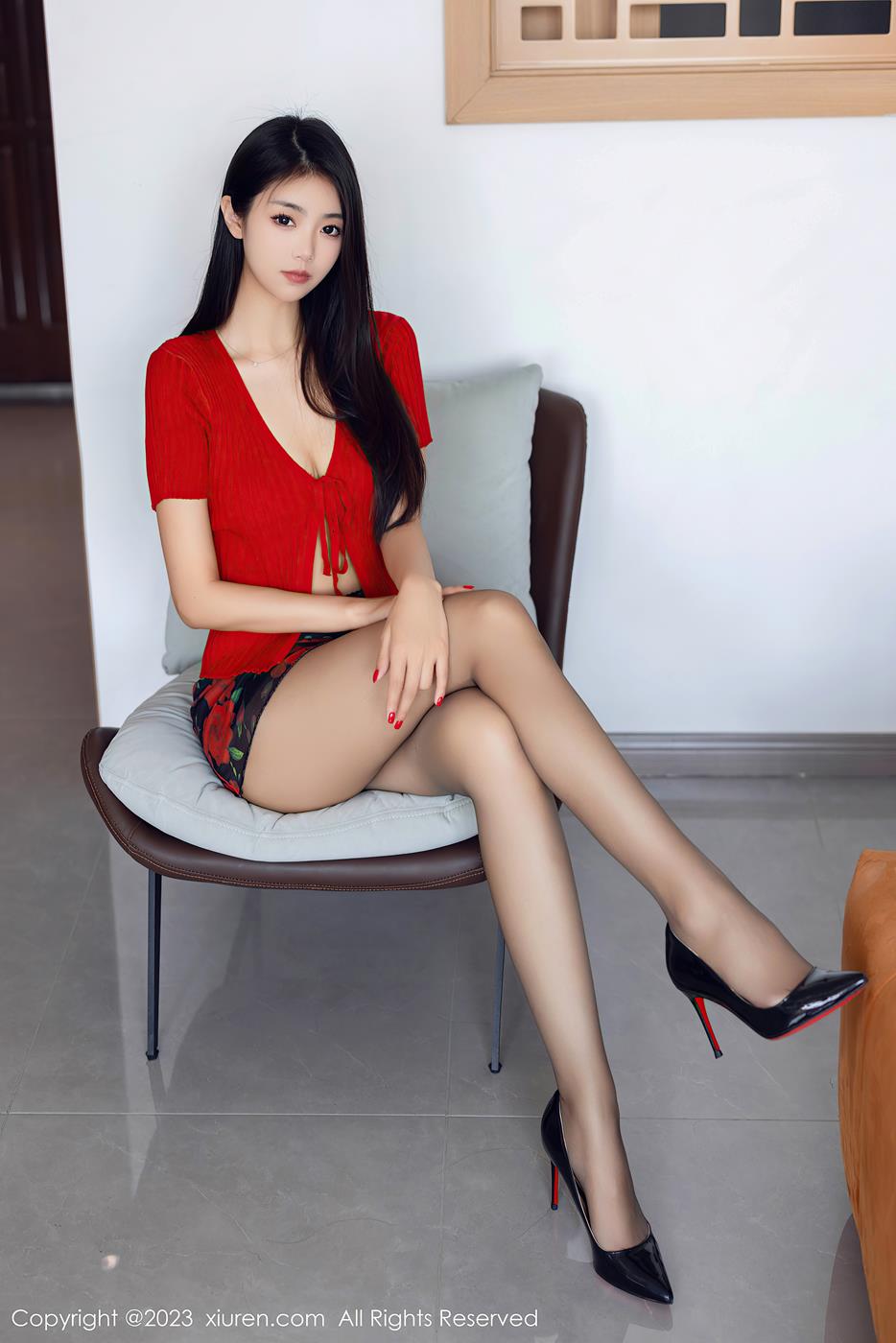 图片[59]-[Xiuren秀人网]2023.08.18 NO.7249 可樂Vicky 红丝开衫外套[60+1P] – 速更版-美库