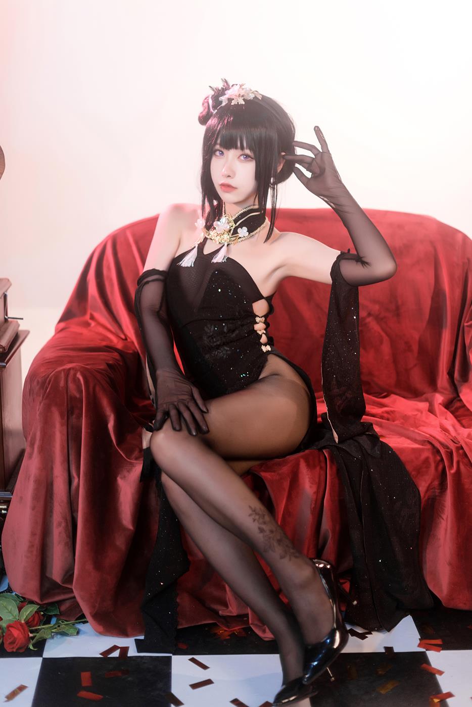 图片[13]-Momoko葵葵 – 碧蓝航线镇海 奇奢花苑[24P] – 速更版-美库