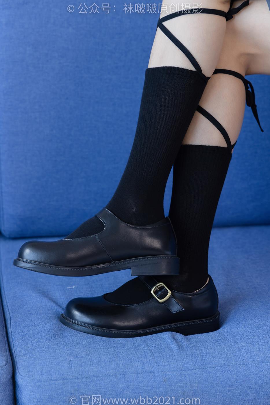 图片[34]-[BoBoSocks袜啵啵]NO.268 芝士-黑皮鞋、绑带黑棉袜、学院制服[140P] – 速更版-美库