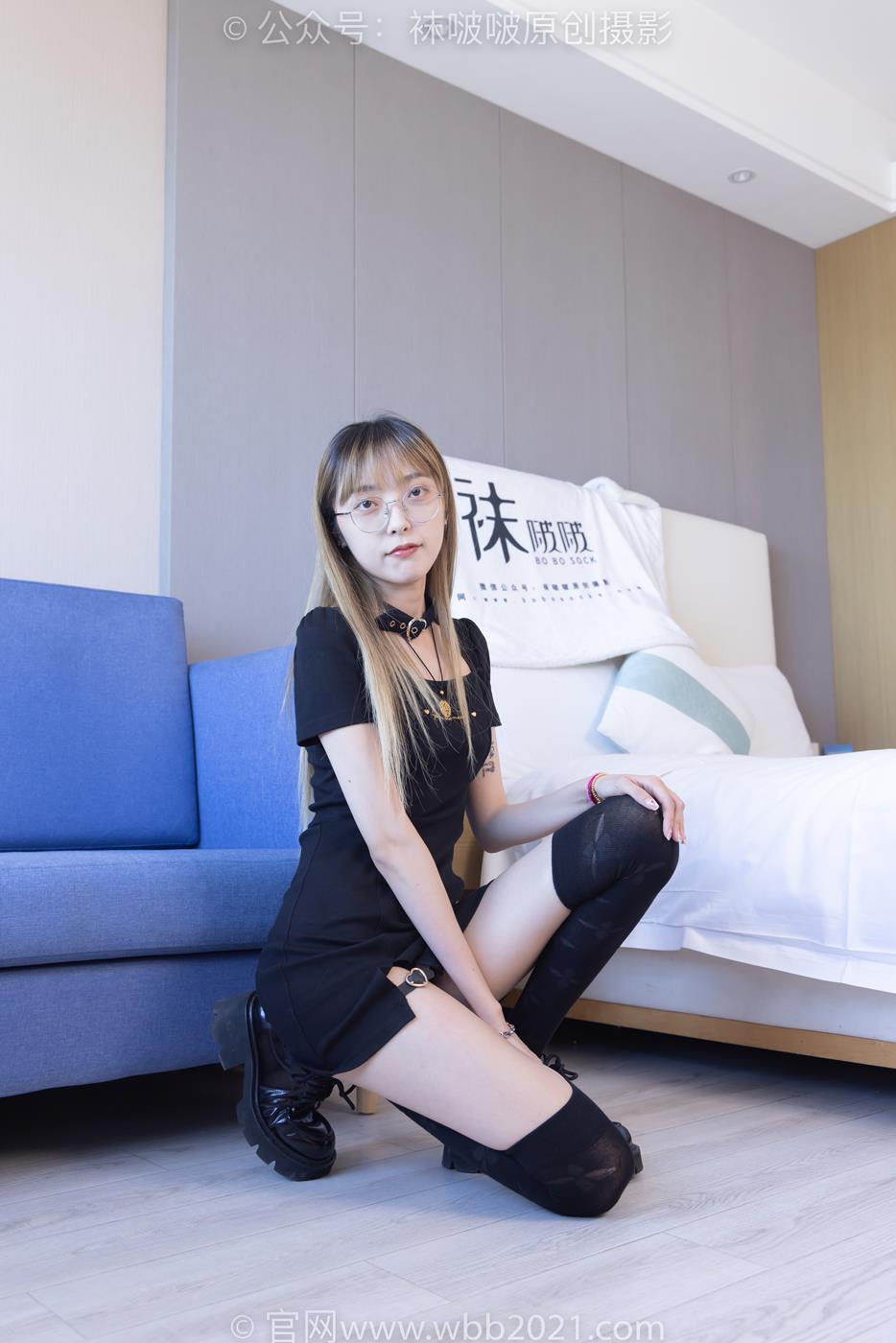 图片[15]-[BoBoSocks袜啵啵]NO.270 稚予-高跟鞋、皮鞋、厚黑丝、黑色大腿棉袜[150P] – 速更版-美库