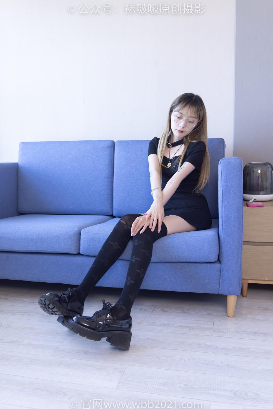 图片[17]-[BoBoSocks袜啵啵]NO.270 稚予-高跟鞋、皮鞋、厚黑丝、黑色大腿棉袜[150P] – 速更版-美库