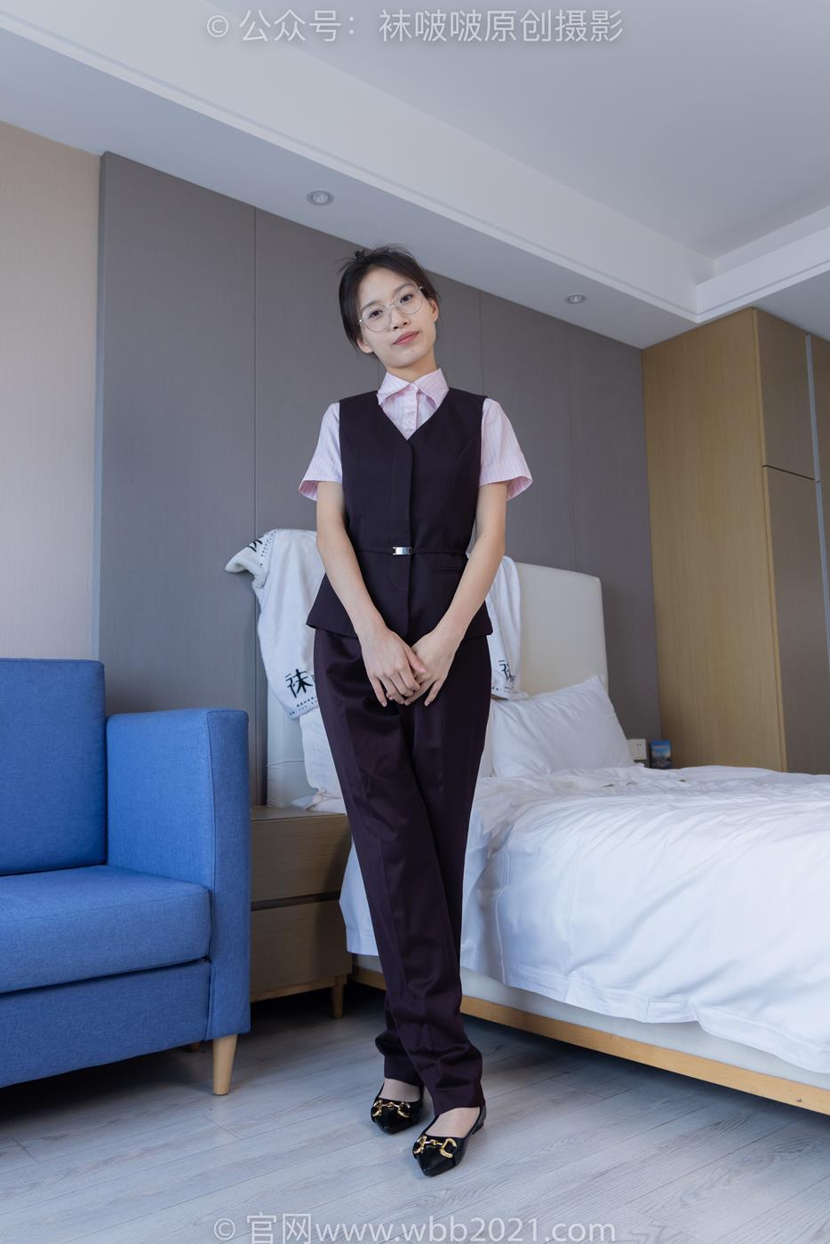 图片[10]-[BoBoSocks袜啵啵]NO.271 芝士-平底鞋、短肉丝、银行制服[147P] – 速更版-美库