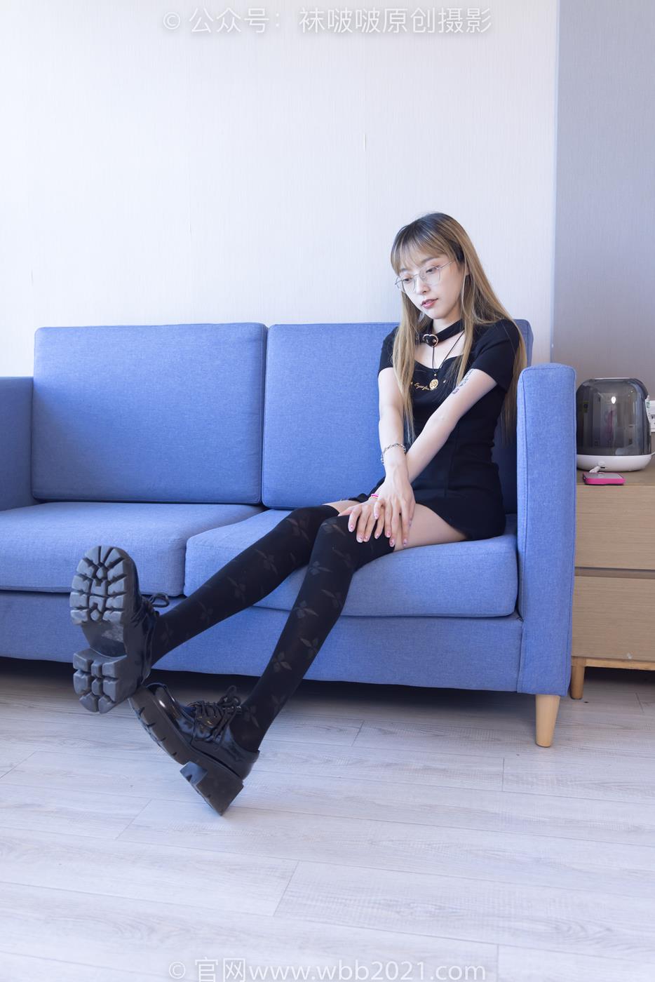 图片[18]-[BoBoSocks袜啵啵]NO.270 稚予-高跟鞋、皮鞋、厚黑丝、黑色大腿棉袜[150P] – 速更版-美库
