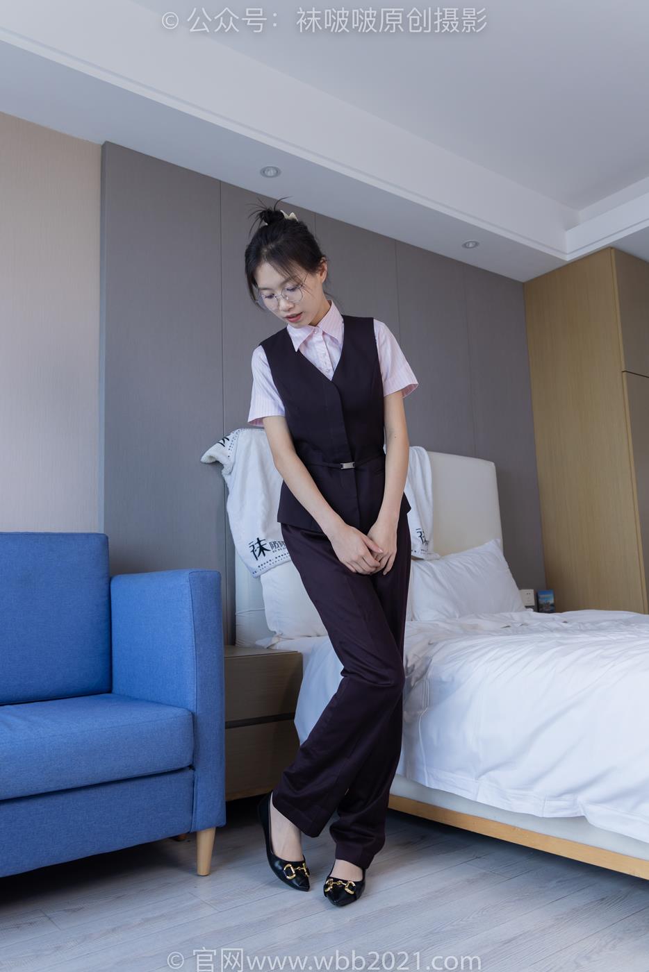 图片[11]-[BoBoSocks袜啵啵]NO.271 芝士-平底鞋、短肉丝、银行制服[147P] – 速更版-美库