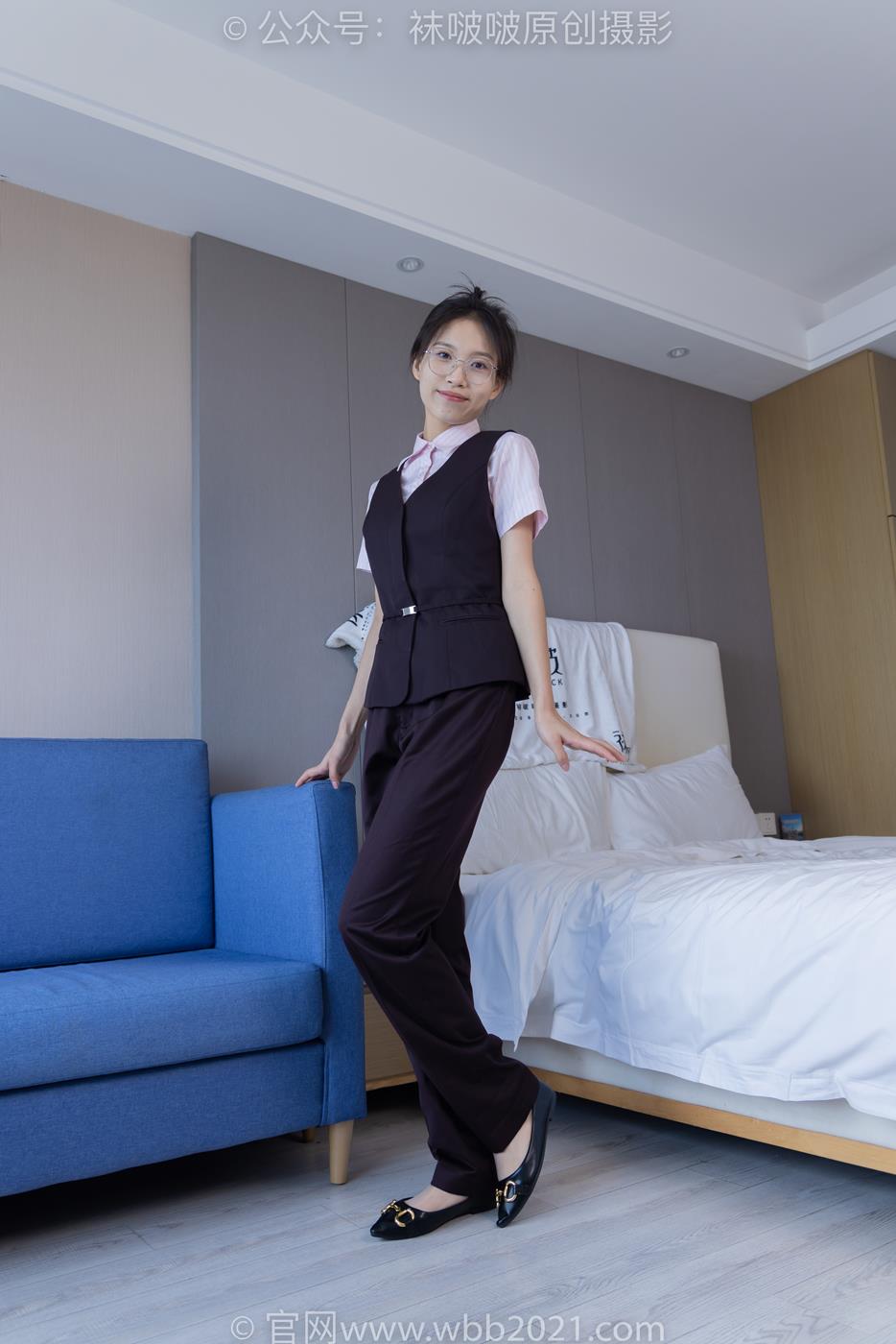 图片[12]-[BoBoSocks袜啵啵]NO.271 芝士-平底鞋、短肉丝、银行制服[147P] – 速更版-美库