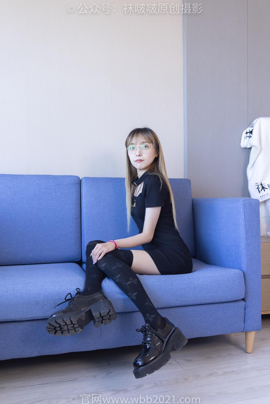 图片[22]-[BoBoSocks袜啵啵]NO.270 稚予-高跟鞋、皮鞋、厚黑丝、黑色大腿棉袜[150P] – 速更版-美库