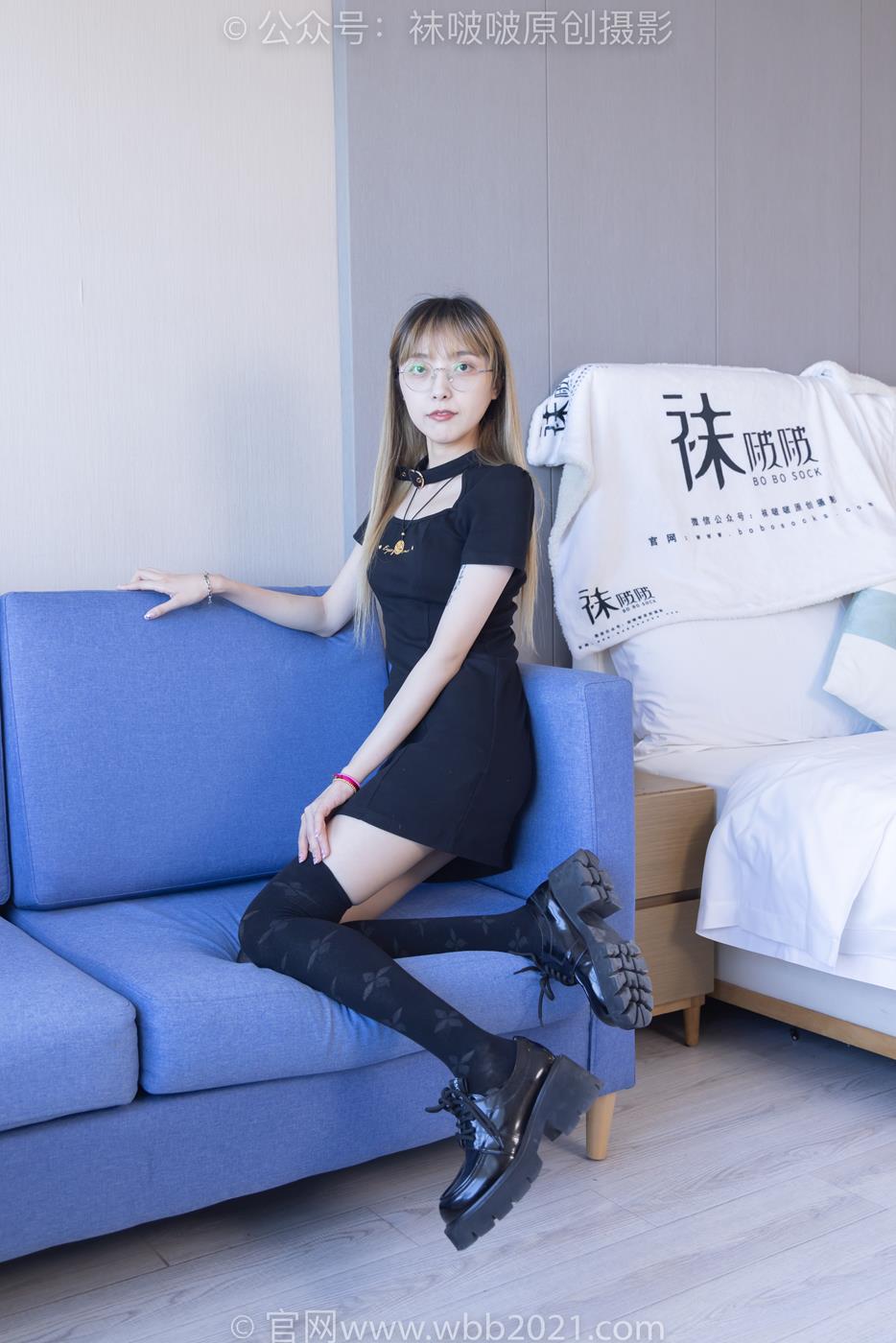图片[24]-[BoBoSocks袜啵啵]NO.270 稚予-高跟鞋、皮鞋、厚黑丝、黑色大腿棉袜[150P] – 速更版-美库