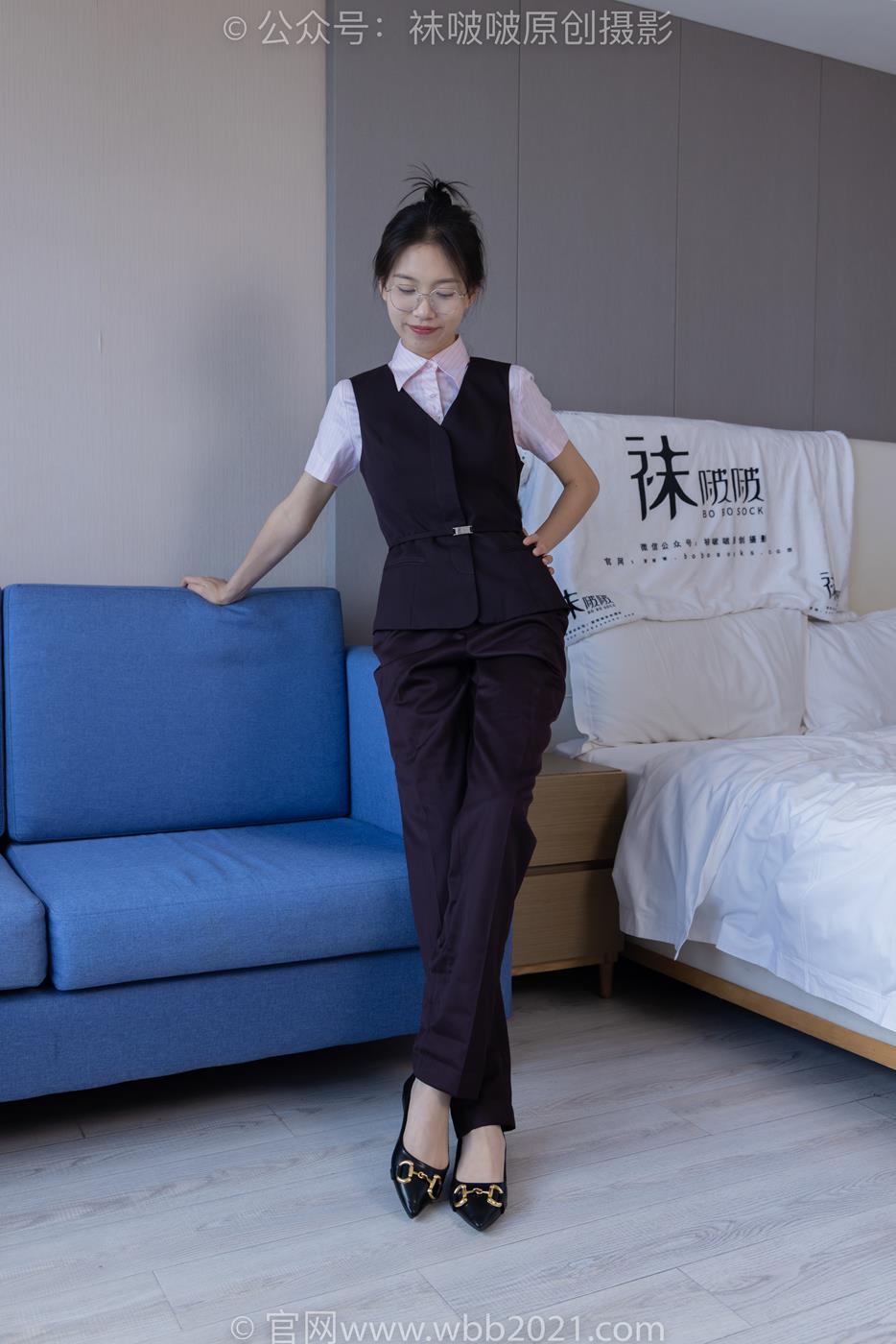 图片[20]-[BoBoSocks袜啵啵]NO.271 芝士-平底鞋、短肉丝、银行制服[147P] – 速更版-美库