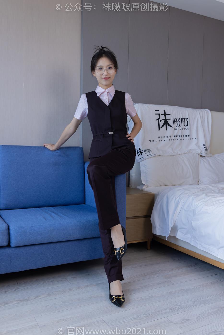 图片[21]-[BoBoSocks袜啵啵]NO.271 芝士-平底鞋、短肉丝、银行制服[147P] – 速更版-美库