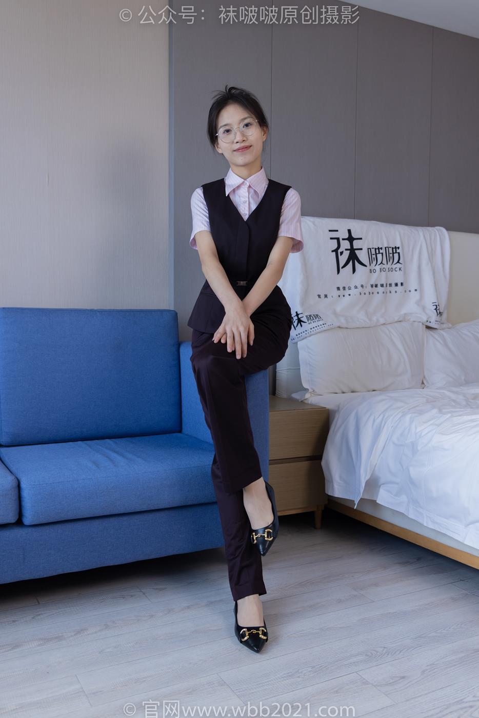 图片[22]-[BoBoSocks袜啵啵]NO.271 芝士-平底鞋、短肉丝、银行制服[147P] – 速更版-美库